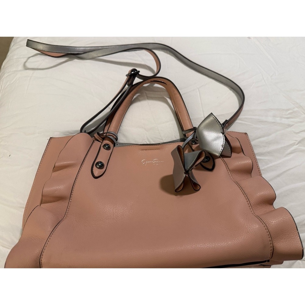 Jessica Simpson Faux Pink Ruffle Purse - Picture 2 of 13